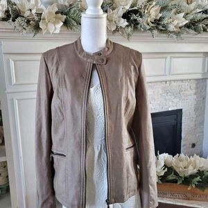 Faux leather jacket